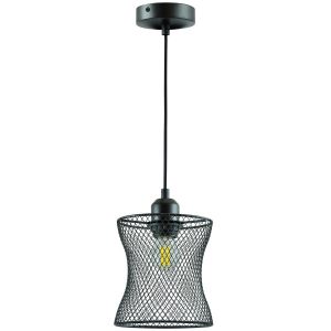 Lampa wisząca czarna HASLO 1xE27x20W wym: 150x22x15 cm Polux 854217 Lampa wisząca czarna HASLO 1xE27x20W wym: 150x22x15 cm Polux 854217