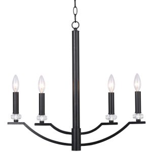 Lampa wisząca czarna HIMS 4xE14x12W wym: 125x54x58 cm Polux 854287 Lampa wisząca czarna HIMS 4xE14x12W wym: 125x54x58 cm Polux 854287
