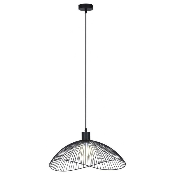 Lampa wisząca czarna Iduna 1xE27x60W wym: 180x50x43 cm Rabalux 953236