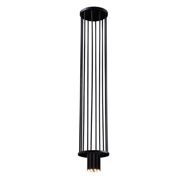 Lampa wisząca czarna IHI 8xG9x2,5W wym: 114x20x20 cm Dohar 845226