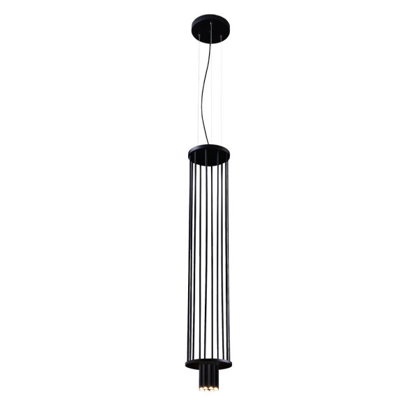 Lampa wisząca czarna IHI 8xG9x2,5W wym: 264x20x20 cm Dohar 846142