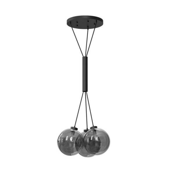 Lampa wisząca czarna IO 3xE27x20W wym: 165x60x60 cm Dohar 846376