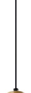 Lampa wisząca czarna-jasne drewno TUBO 1xGU10x25W wym: 90x7x7 cm Candellux 924144