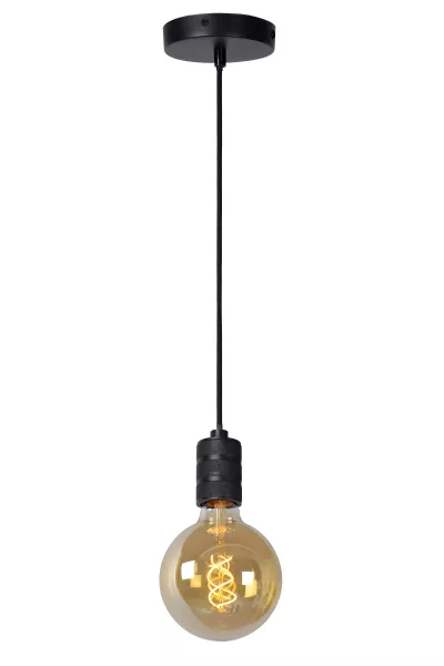Lampa wisząca czarna JOVA 1xE27x60W wym: 160x4,6x4,6 cm Lucide 854741