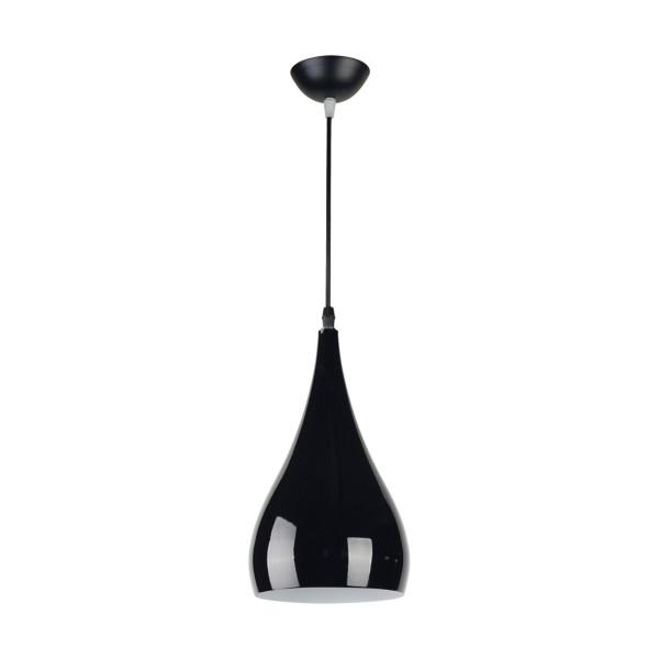 Lampa wisząca czarna JUSTA 1xE27x42W wym: 115x16x16 cm Struhm 841925