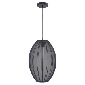 Lampa wisząca czarna KAREI 1xE27x20W wym: 120x30x30 cm Polux 841810 Lampa wisząca czarna KAREI 1xE27x20W wym: 120x30x30 cm Polux 841810