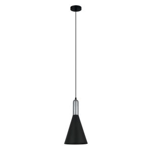 Lampa wisząca czarna Khaleo 1xE27x60W wym: 112x19x19 cm Italux 861038 Lampa wisząca czarna Khaleo 1xE27x60W wym: 112x19x19 cm Italux 861038
