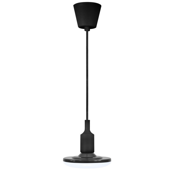 Lampa wisząca czarna KIKI 1xE27x10W wym: 100x23x15 cm Polux 856495