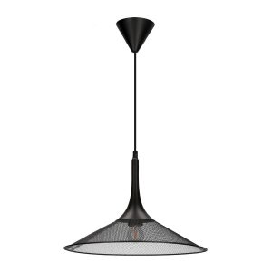 Lampa wisząca czarna KIRUNA 1xE27x40W wym: 110x36x36 cm Candellux 924055 Lampa wisząca czarna KIRUNA 1xE27x40W wym: 110x36x36 cm Candellux 924055