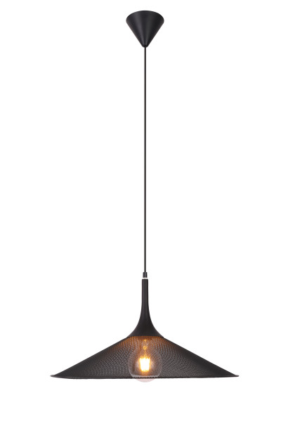 Lampa wisząca czarna KIRUNA 1xE27x40W wym: 110x50x50 cm Candellux 205880