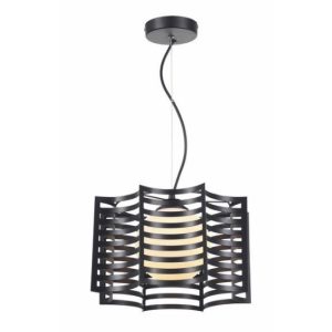 Lampa wisząca czarna Laria 1xE27x40W wym: 120x30x30 cm Reality 846218 Lampa wisząca czarna Laria 1xE27x40W wym: 120x30x30 cm Reality 846218