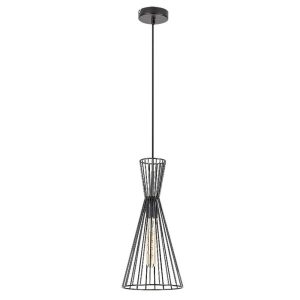 Lampa wisząca czarna Leandros 1xE27x40W wym: 140x19x19 cm Rabalux 952598 Lampa wisząca czarna Leandros 1xE27x40W wym: 140x19x19 cm Rabalux 952598