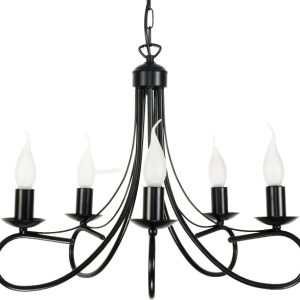 Lampa wisząca czarna loft do kuchni EDYLIT 5xE14 MAGMA 13-930 1048896 Lampa wisząca czarna loft do kuchni EDYLIT 5xE14 MAGMA 13-930 1048896