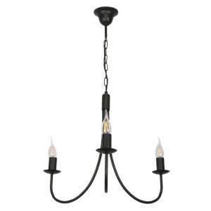 Lampa wisząca czarna loft nad stół EDYLIT 3xE14 LUMEN NEGRO 14-882 1048932 Lampa wisząca czarna loft nad stół EDYLIT 3xE14 LUMEN NEGRO 14-882 1048932