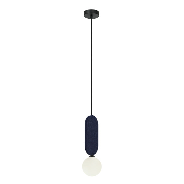 Lampa wisząca czarna LORENZO 1xG9x25W wym: 118x12x12 cm Italux 836073
