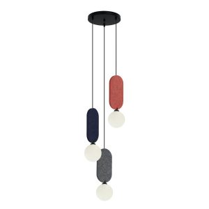 Lampa wisząca czarna LORENZO 3xG9x25W wym: 138x30x30 cm Italux 835980 Lampa wisząca czarna LORENZO 3xG9x25W wym: 138x30x30 cm Italux 835980
