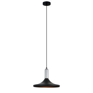 Lampa wisząca czarna Lusty 1xE27x60W wym: 110x36x36 cm Italux 854443 Lampa wisząca czarna Lusty 1xE27x60W wym: 110x36x36 cm Italux 854443
