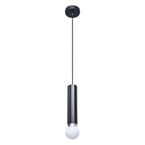 Lampa wisząca czarna MACERA 1xE27x40W wym: 120x9x9 cm Italux 835825 Lampa wisząca czarna MACERA 1xE27x40W wym: 120x9x9 cm Italux 835825
