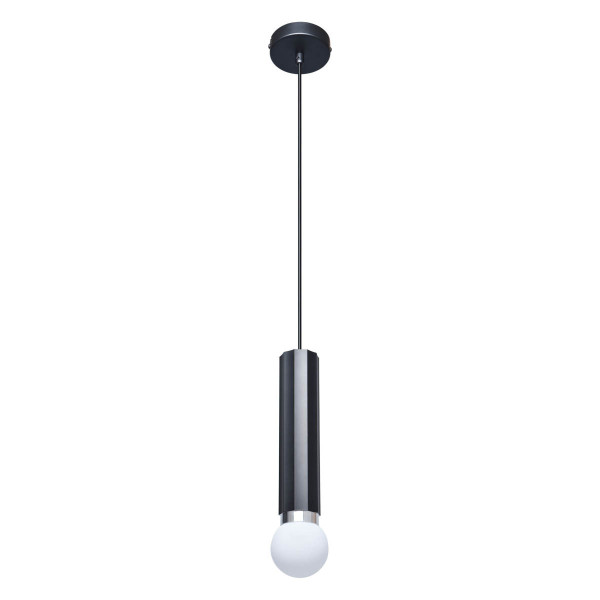 Lampa wisząca czarna MACERA 1xE27x40W wym: 120x9x9 cm Italux 835825