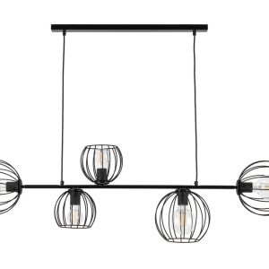 Lampa wisząca czarna Madam 5xE27x15W wym: 80x119x21 cm Sigma Lighting 837922 Lampa wisząca czarna Madam 5xE27x15W wym: 80x119x21 cm Sigma Lighting 837922