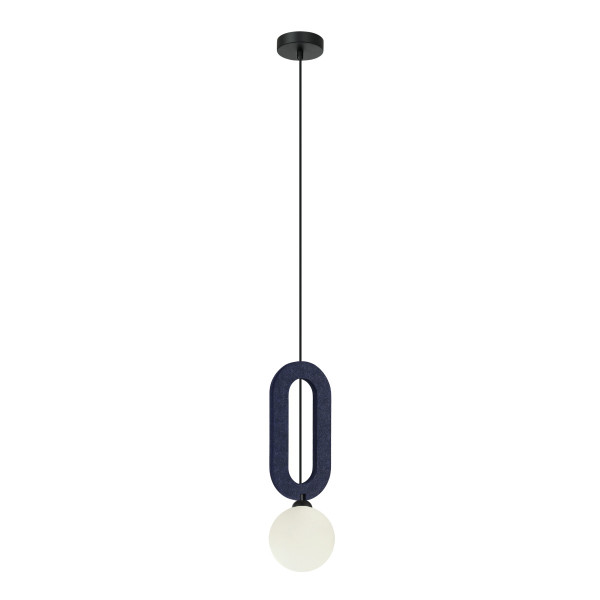 Lampa wisząca czarna MASSO 1xG9x25W wym: 118x12x12 cm Italux 836294