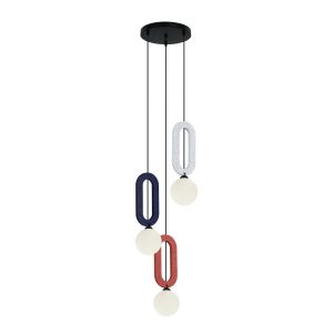 Lampa wisząca czarna MASSO 3xG9x25W wym: 138x32x32 cm Italux 836462 Lampa wisząca czarna MASSO 3xG9x25W wym: 138x32x32 cm Italux 836462