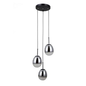 Lampa wisząca czarna matowa MEOLO 3xE14x5W wym: 120x35x35 cm Italux 836062 Lampa wisząca czarna matowa MEOLO 3xE14x5W wym: 120x35x35 cm Italux 836062