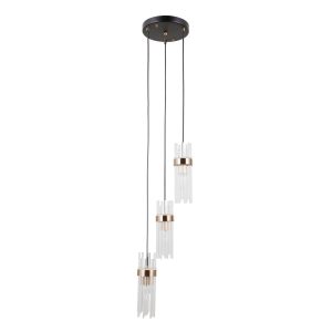 Lampa wisząca czarna matowa TARASO 3xE14x40W wym: 120x26x26 cm Italux 835734 Lampa wisząca czarna matowa TARASO 3xE14x40W wym: 120x26x26 cm Italux 835734