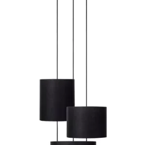 Lampa wisząca czarna MAYA 3xE27x40W wym: 150x50x50 cm Lucide 850374 Lampa wisząca czarna MAYA 3xE27x40W wym: 150x50x50 cm Lucide 850374