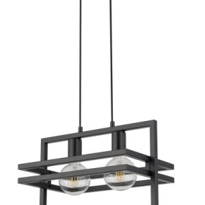Lampa wisząca czarna Merci 2xE27x15W wym: 80×40,5×26 cm Sigma Lighting 837822 Lampa wisząca czarna Merci 2xE27x15W wym: 80×40,5×26 cm Sigma Lighting 837822