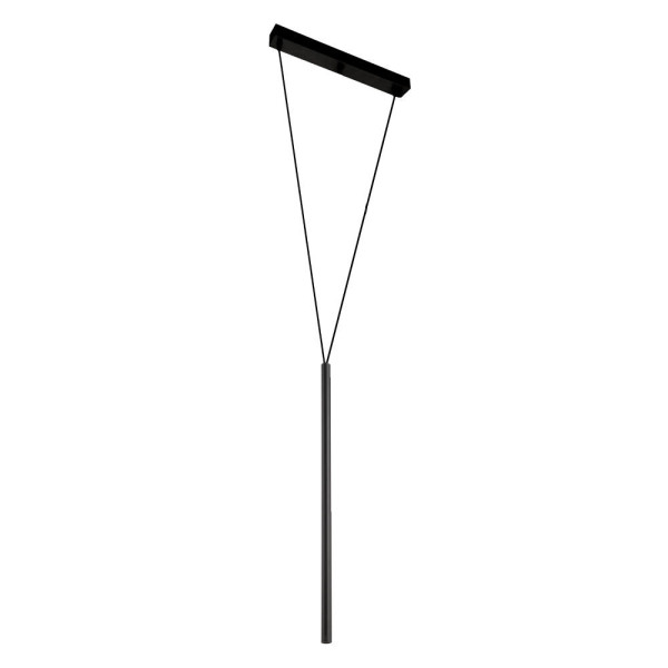 Lampa wisząca czarna MIAKI 1xG9x2,5W wym: 180x36x4 cm Shilo 846586