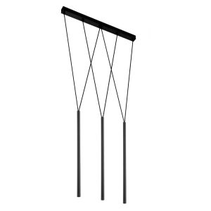 Lampa wisząca czarna MIAKI 3xG9x2,5W wym: 180x70x4 cm Shilo 845926 Lampa wisząca czarna MIAKI 3xG9x2,5W wym: 180x70x4 cm Shilo 845926