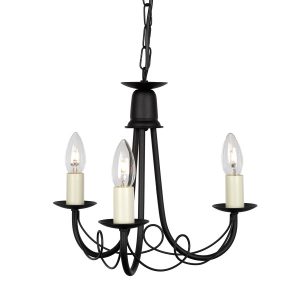 Lampa wisząca czarna Minster 3xE14x60W wym: 101x37x37 cm Elstead 849535 Lampa wisząca czarna Minster 3xE14x60W wym: 101x37x37 cm Elstead 849535