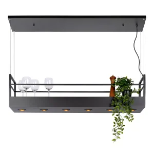 Lampa wisząca czarna MIRAVELLE 6xGU10x40W wym: 160x112x22 cm Lucide 851034 Lampa wisząca czarna MIRAVELLE 6xGU10x40W wym: 160x112x22 cm Lucide 851034