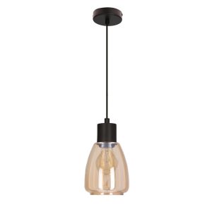 Lampa wisząca czarna MOLDO 1xE27x40W wym: 120x12x12 cm Candellux 923539 Lampa wisząca czarna MOLDO 1xE27x40W wym: 120x12x12 cm Candellux 923539