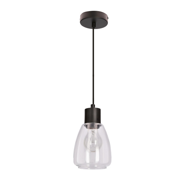Lampa wisząca czarna MOLDO 1xE27x40W wym: 120x12x12 cm Candellux 923542