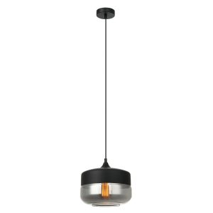 Lampa wisząca czarna Molina 1xE27x40W wym: 97x25x25 cm Italux 859986 Lampa wisząca czarna Molina 1xE27x40W wym: 97x25x25 cm Italux 859986