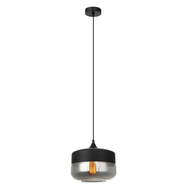 Lampa wisząca czarna Molina 1xE27x40W wym: 97x25x25 cm Italux 859986