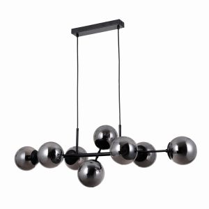 Lampa wisząca czarna Molite 8xE14x40W wym: 150x110x38 cm Italux 854544 Lampa wisząca czarna Molite 8xE14x40W wym: 150x110x38 cm Italux 854544