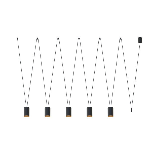 Lampa wisząca czarna MORE TONE 5xGU10x10W Nowodvorski 858258