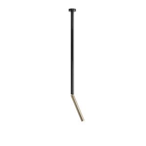 Lampa wisząca czarna-mosiądz Stick 1xG9x5W wym: 81,5×5,5×12 cm Aldex 857948