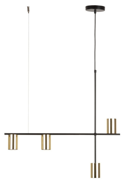 Lampa wisząca czarna-mosiądzowany Vendo 4xGU10x12W Sigma Lighting 836214