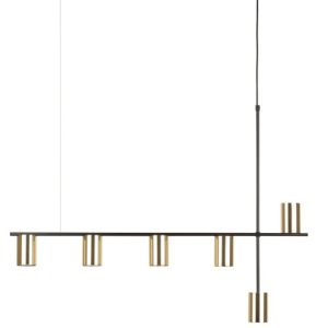 Lampa wisząca czarna-mosiądzowany Vendo 6xGU10x12W Sigma Lighting 837422