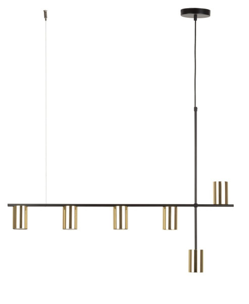 Lampa wisząca czarna-mosiądzowany Vendo 6xGU10x12W Sigma Lighting 837422