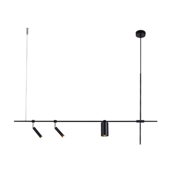 Lampa wisząca czarna NAMASU 3xG9x15W wym: 95x120x6 cm Shilo 846041
