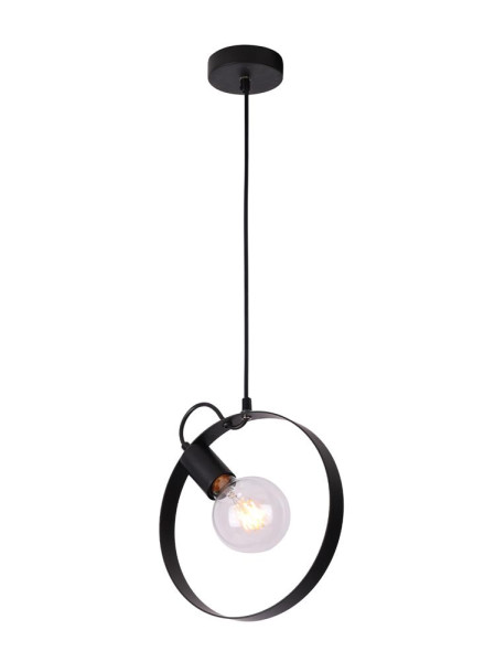 Lampa wisząca czarna NEXO 1xE27x40W wym: 100x25x3 cm Candellux 924241