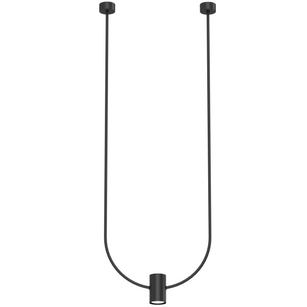 Lampa wisząca czarna NO. C 1xGU10x10W wym: 105,5x46x6 cm Shilo 846288