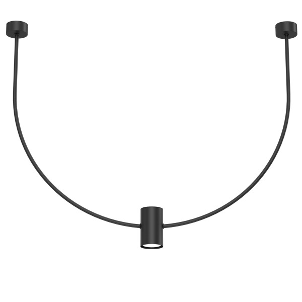 Lampa wisząca czarna NO. C 1xGU10x10W wym: 65x76x6 cm Shilo 846301