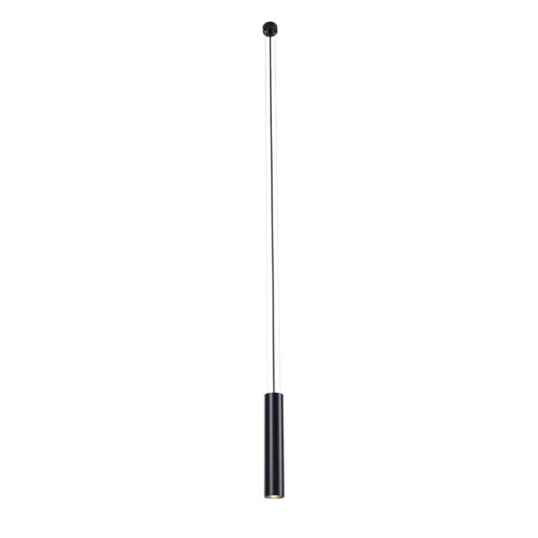Lampa wisząca czarna NODA 1xGU10x10W wym: 182,5x6x6 cm Shilo 845345