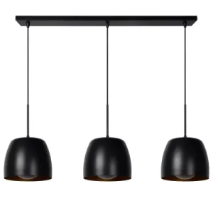 Lampa wisząca czarna NOLAN 3xE27x40W wym: 149x24x24 cm Lucide 850468 Lampa wisząca czarna NOLAN 3xE27x40W wym: 149x24x24 cm Lucide 850468